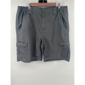 The North Face Mens Gray Ripstop Cargo Hiking Shorts Size Large L